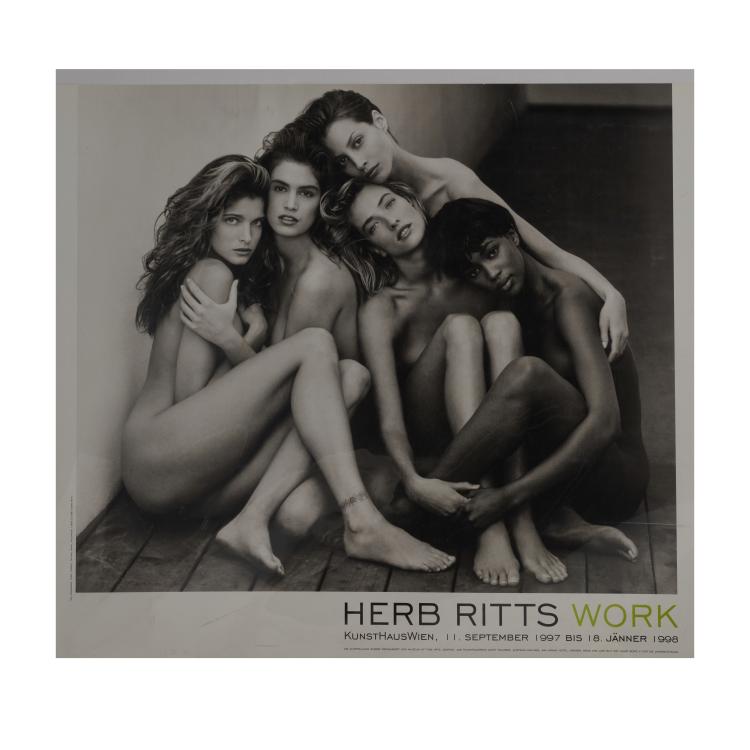 Hauptbild zu Objekt, Exhibition poster 'Stephanie, Cindy, Christy, Tatjana, Naomi, HOLLYWOOD', 1998, Herb Ritts, 181C 816