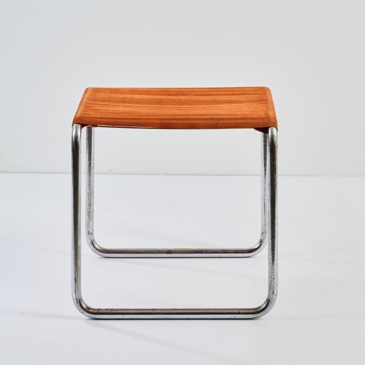 Bild 1 zu Objekt, Hocker 'MR-1', 1927 (Entwurf), Ludwig Mies van der Rohe, Bigler, Spichiger und Cie. AG (BIGLA), Bern, fr&uuml;he 1930er Jahre (zug. / attr.)., 181A 167