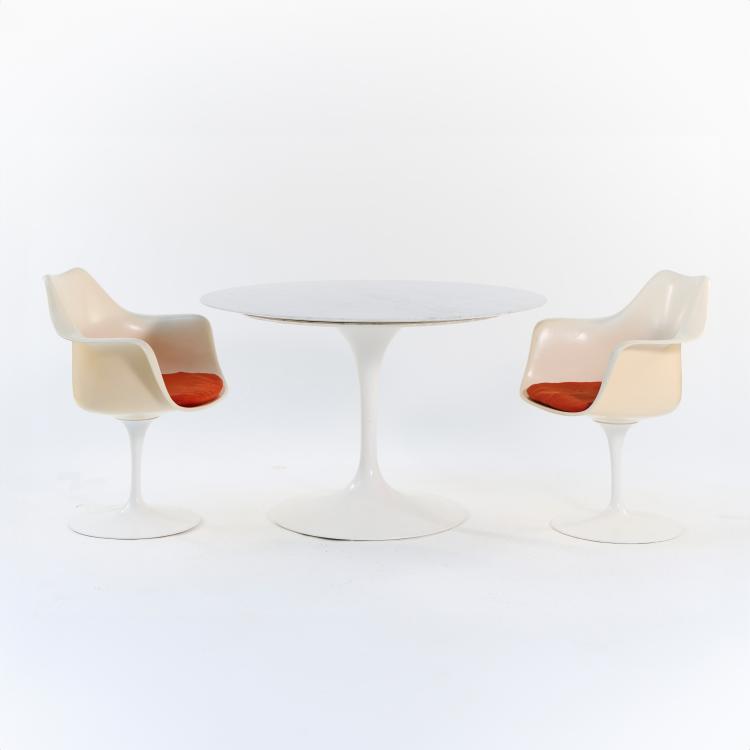 Hauptbild zu Objekt, Dining table 'Tulip' - '173', 1956-57 (design), Eero Saarinen, Knoll International, New York, 181A 263