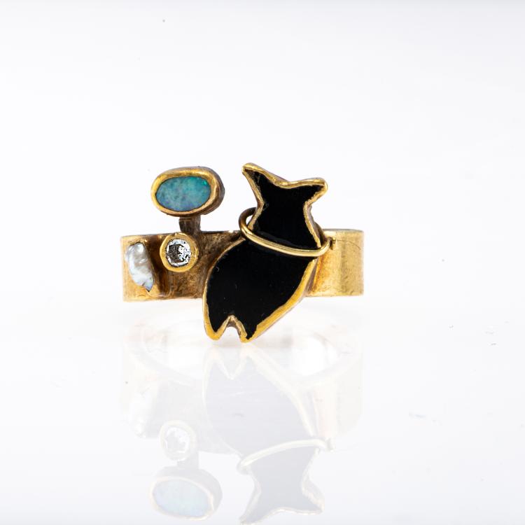 Hauptbild zu Objekt, Ring, c. 1984, Manfred Bischoff, 