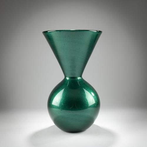 Vase 'Avventurina verde', um 1950