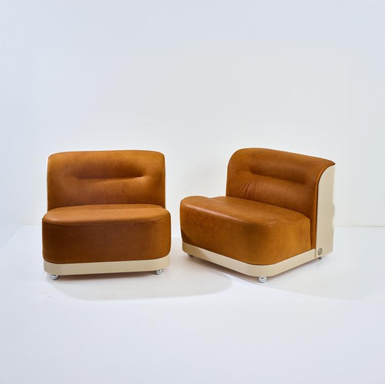 Bild 1 zu Objekt, Two chairs 'Trinum', 1969, Peter Maly, Cor, Rheda Wiedenbr&uuml;ck, 181A 259