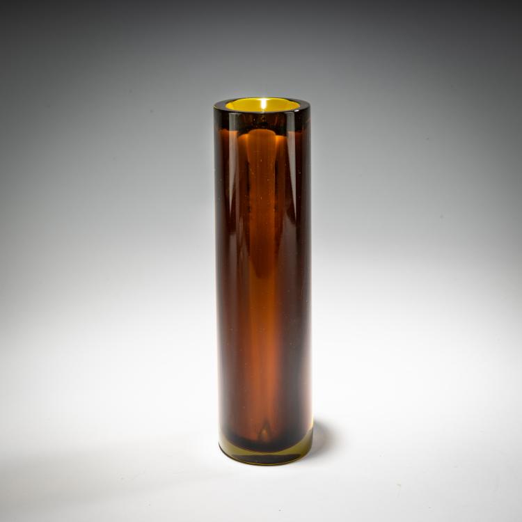 Bild 1 zu Objekt, Vase 'Sommerso giallo topazio brusciato', 1957, Flavio Poli, Seguso s.r.l., Murano, 181B 650