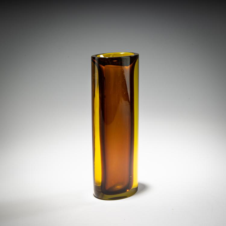 Bild 2 zu Objekt, Vase 'Sommerso giallo topazio brusciato', 1957, Flavio Poli, Seguso s.r.l., Murano, 181B 650
