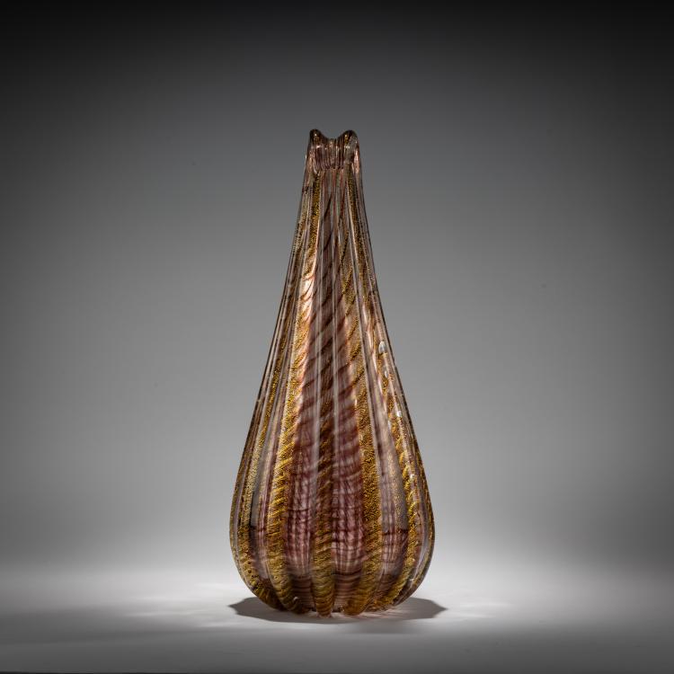 Bild 3 zu Objekt, Tall vase 'Zebrato', 1949, Ercole Barovier, Barovier & Toso, Murano, 181B 597