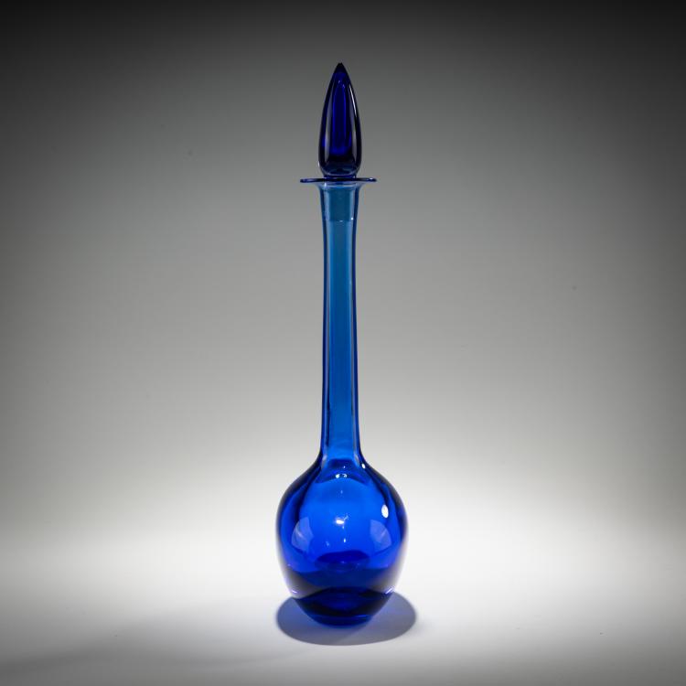 Bild 1 zu Objekt, Bottle with stopper 'Sommerso', 1962, Flavio Poli, Seguso s.r.l., Murano, 181B 655