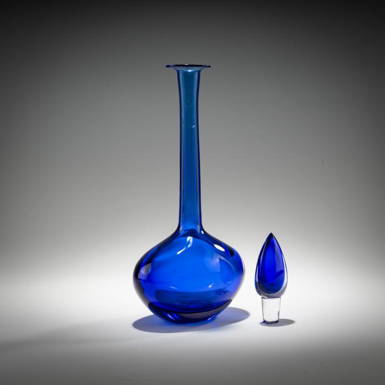 Bild 2 zu Objekt, Bottle with stopper 'Sommerso', 1962, Flavio Poli, Seguso s.r.l., Murano, 181B 655