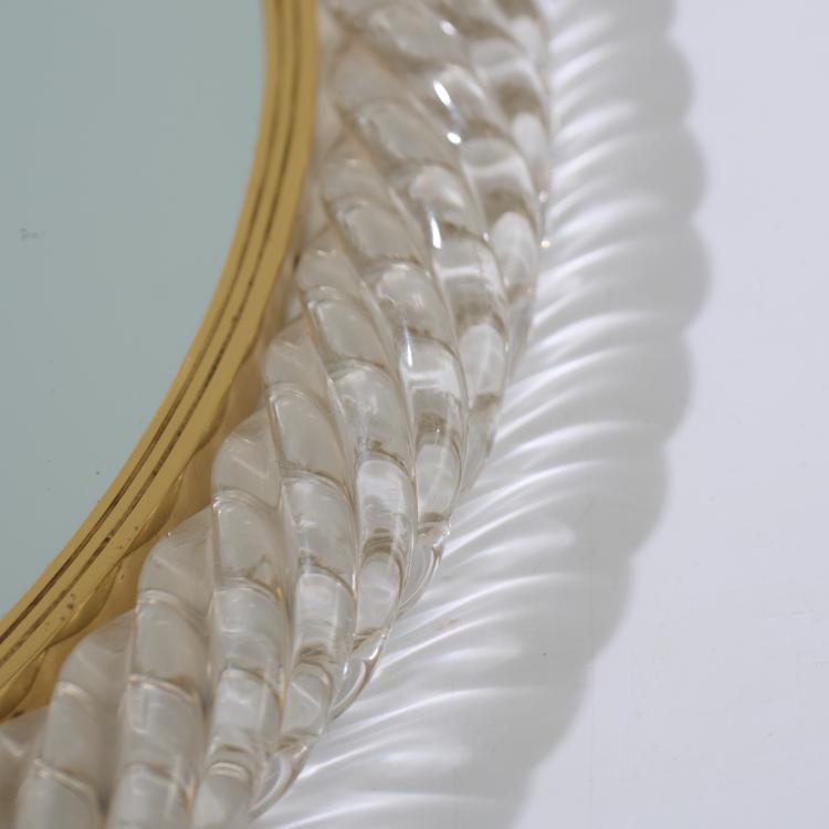 Bild 2 zu Objekt, Wall mirror 'Cordonato', 1950s, Barovier & Toso, Murano, 181A 121
