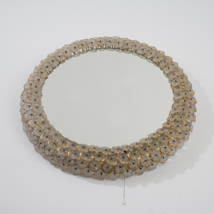 Hauptbild zu Objekt, Illuminated wall mirror, 1950s, Fratelli Toso, Murano, 181A 278