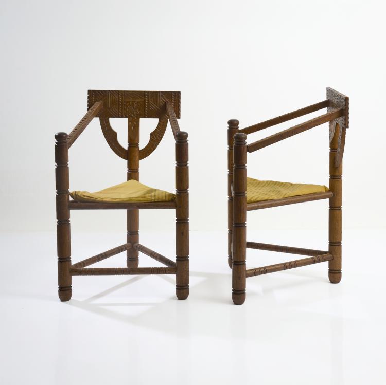 Hauptbild zu Objekt, Zwei Armlehnst&uuml;hle 'Munk', 1930/40er Jahre, Schweden / Sweden, 181A 192