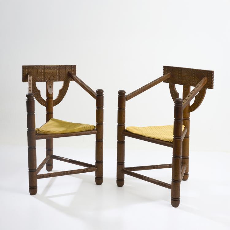 Bild 1 zu Objekt, Zwei Armlehnst&uuml;hle 'Munk', 1930/40er Jahre, Schweden / Sweden, 181A 192