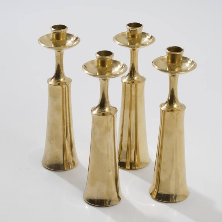 Hauptbild zu Objekt, Four candlesticks, 1930s, Jens Harald Quistgaard, Dansk Designs, Kopenhagen, 181A 88