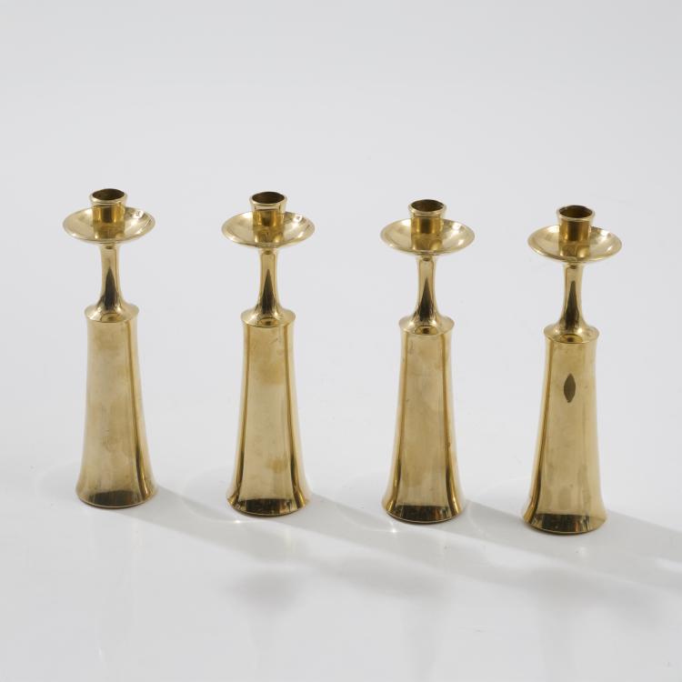Bild 1 zu Objekt, Four candlesticks, 1930s, Jens Harald Quistgaard, Dansk Designs, Kopenhagen, 181A 88
