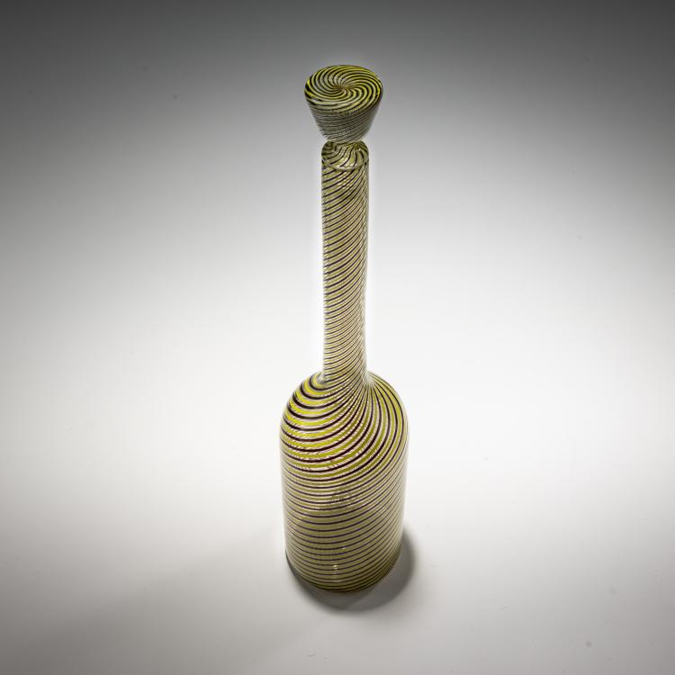 Bild 2 zu Objekt, Bottle with stopper 'Mezza filigrana', 1949/50, Gio Ponti, Venini, Murano, 181B 598