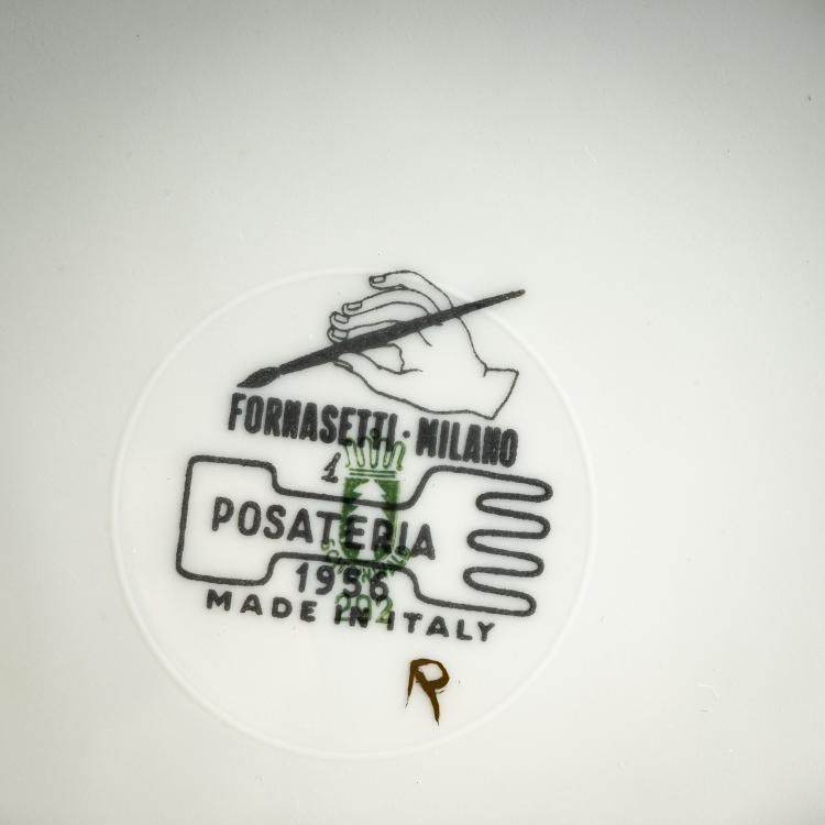 Bild 2 zu Objekt, Six plates from the 'Posateria' series, 1956 (design), Piero Fornasetti, Fornasetti, Mailand / Milan, 181A 335