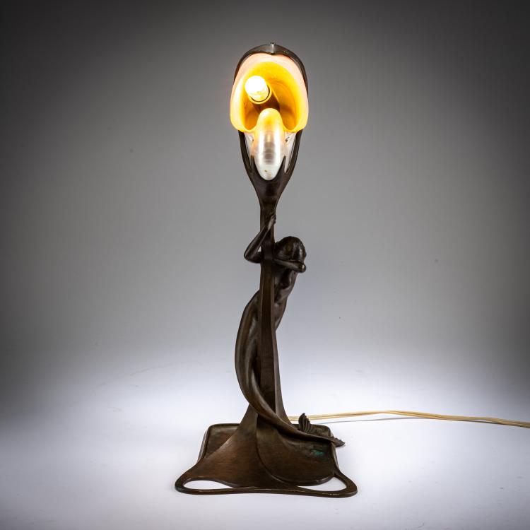 Bild 3 zu Objekt, Nautilus table light, 1899, Gustav Gurschner, Krupp, Arthur, K. K. Kunst-Erzgiesserei, Wien / Vienna, 