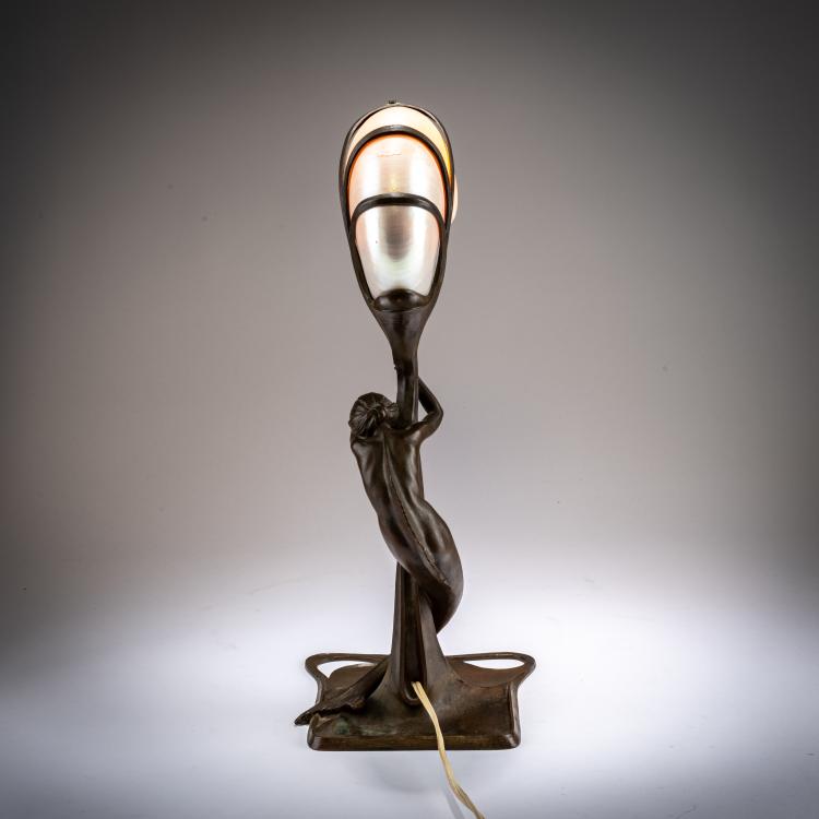 Bild 4 zu Objekt, Nautilus table light, 1899, Gustav Gurschner, Krupp, Arthur, K. K. Kunst-Erzgiesserei, Wien / Vienna, 