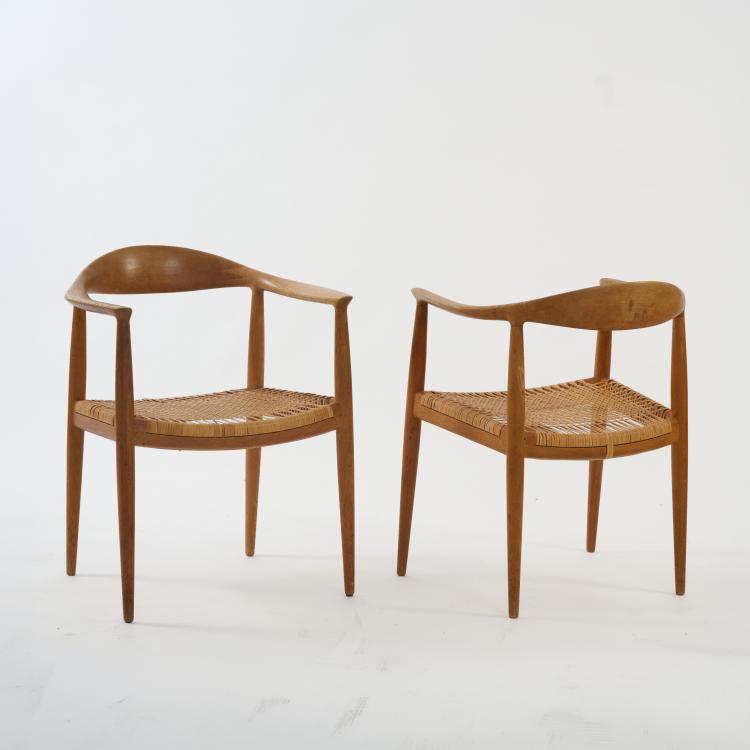 Bild 2 zu Objekt, Two 'JH-501' chairs, 1950, Hans J. Wegner, Hansen, Johannes, Kopenhagen / Copenhagen, 181A 268