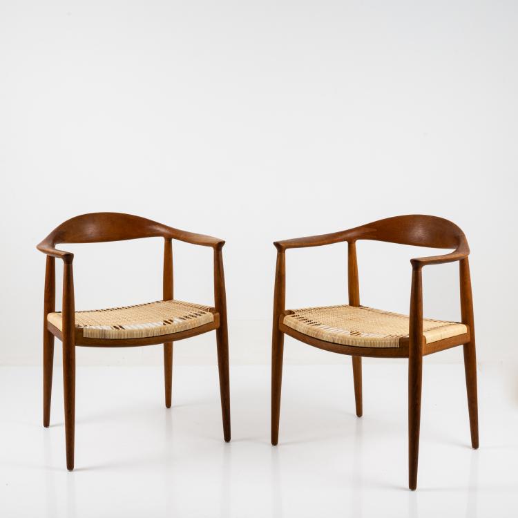 Hauptbild zu Objekt, Zwei St&uuml;hle 'The Chair' - 'JH-501', 1950 (Entwurf), Hans J. Wegner, Hansen, Johannes, Kopenhagen / Copenhagen, 183A 232