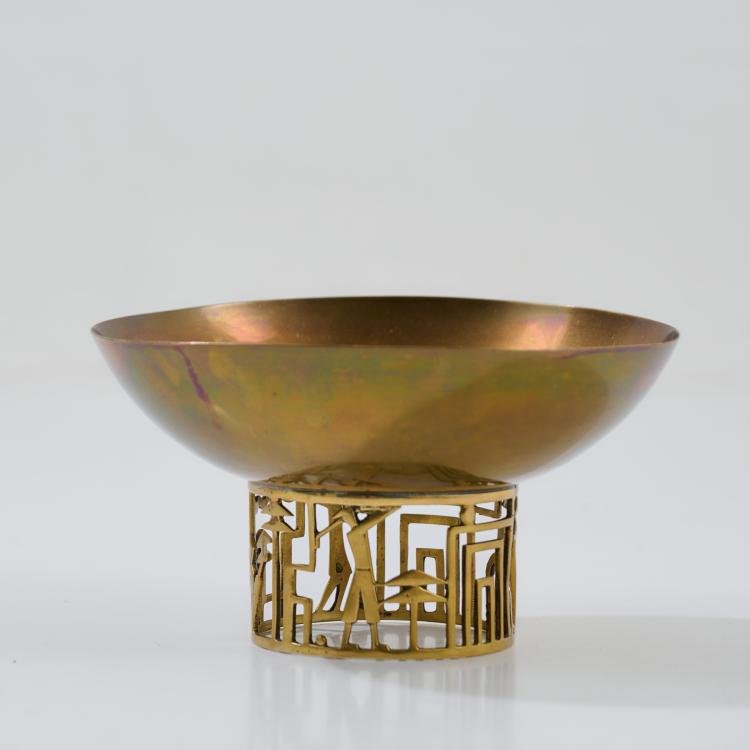 Bild 1 zu Objekt, Footed bowl 'Golf Players', c. 1930,  Hagenauer, Hagenauer, Wien / Vienna, 182A 265