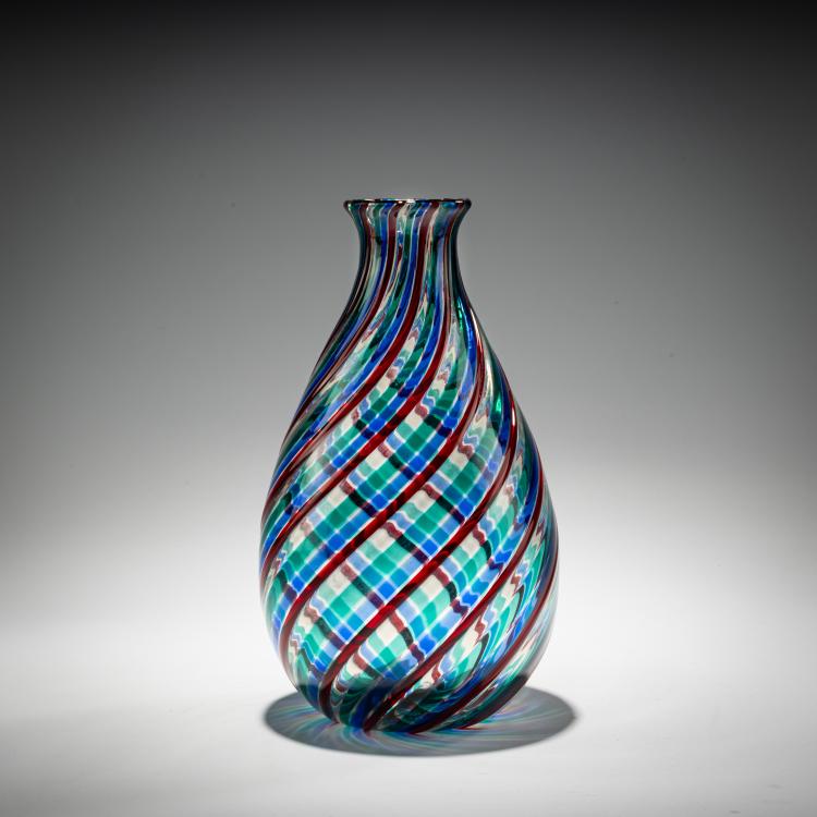 Hauptbild zu Objekt, Vase 'A fili ritorte', 1955, Fulvio Bianconi, Venini, Murano, 181B 693
