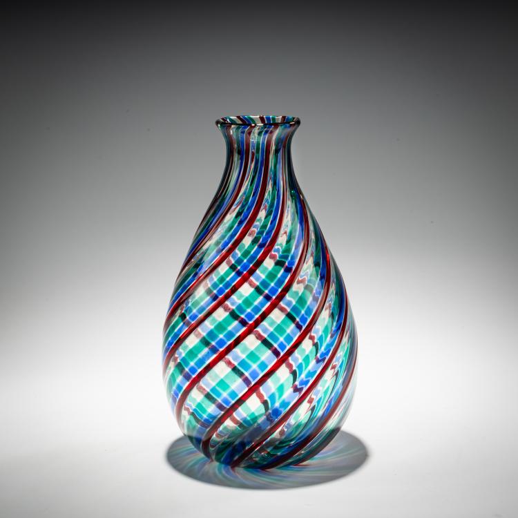 Bild 1 zu Objekt, Vase 'A fili ritorte', 1955, Fulvio Bianconi, Venini, Murano, 181B 693