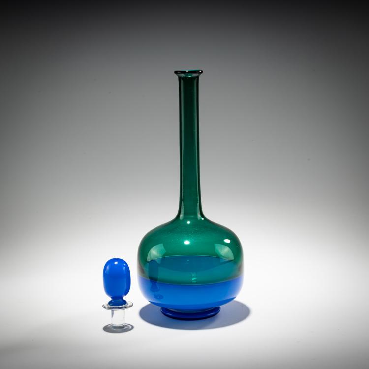 Bild 1 zu Objekt, Bottle with stopper 'Morandiana (V)', 1949/50, Gio Ponti, Venini, Murano, 181B 599