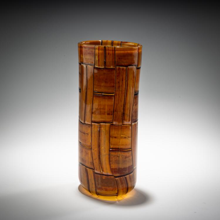 Bild 1 zu Objekt, Vase 'Tessere Ambra', 1957, Ercole Barovier, Barovier & Toso, Murano, 181B 617