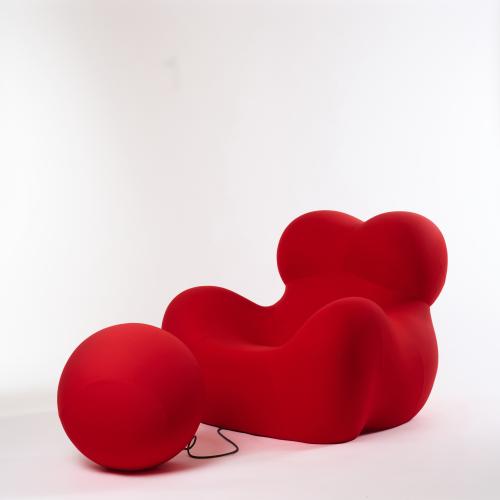 Armchair 'Donna' - 'UP 5' and Ottoman 'UP 6', 1969