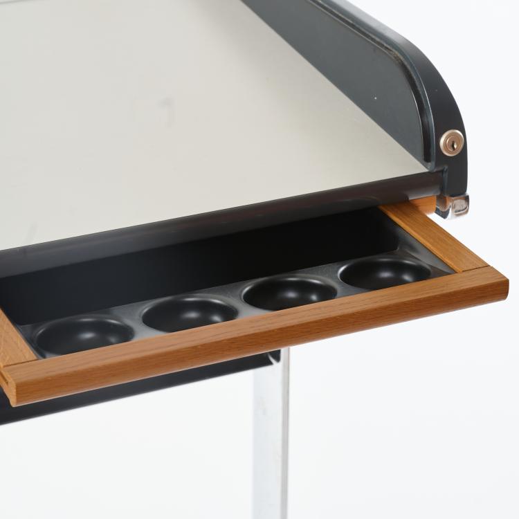 Bild 4 zu Objekt, 'Highdesk Rolltop' from the 'Action Office 1' series with 'Probst-Perch' drawing chair, 1960 / 64 (design), George Nelson, Miller, Herman, Zeeland, 182B 563