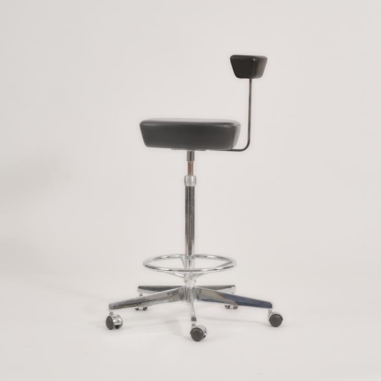 Bild 7 zu Objekt, 'Highdesk Rolltop' from the 'Action Office 1' series with 'Probst-Perch' drawing chair, 1960 / 64 (design), George Nelson, Miller, Herman, Zeeland, 182B 563