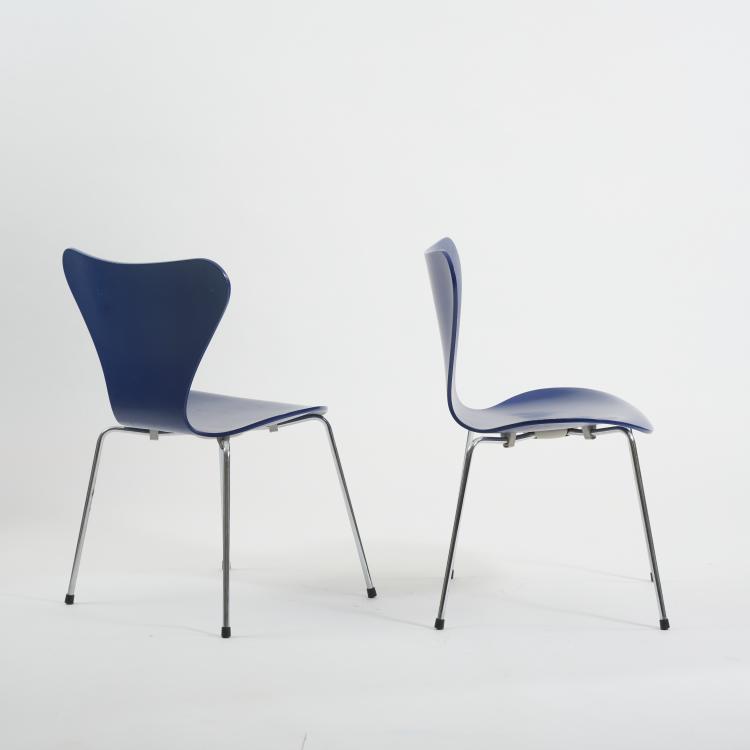 Bild 3 zu Objekt, Nine chairs '3107', 1955 (design), Arne Jacobsen, Fritz Hansen, Aller&oslash;d, 182B 545