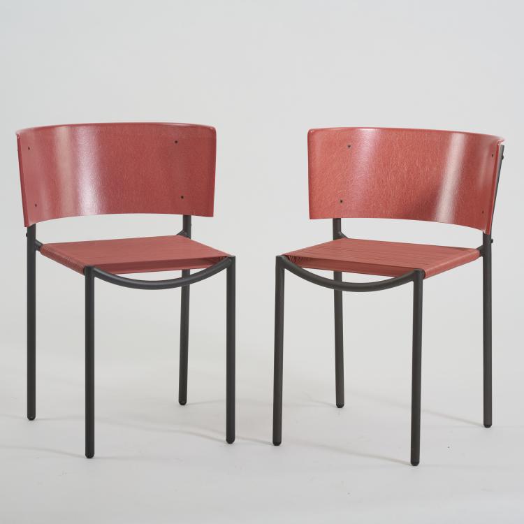 Hauptbild zu Objekt, Two chairs 'Lila Hunter', 1988 (design), Philippe Starck, XO, Paris, 182B 733