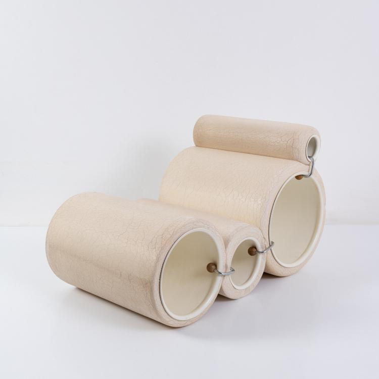 Bild 1 zu Objekt, 'Tube chair' armchair, 1969 (design), Joe Colombo, Flexform, Meda Mailand / Milan, 182B 615