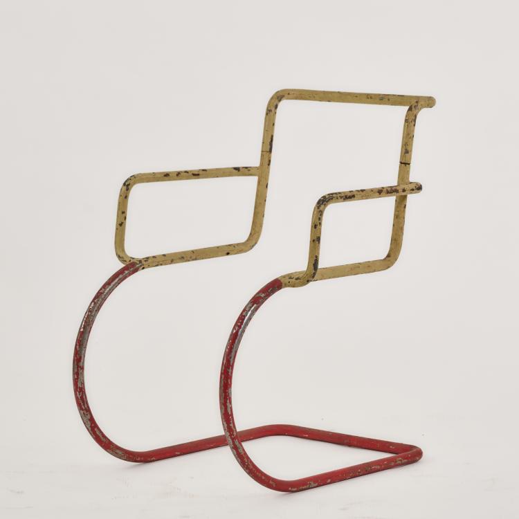 Hauptbild zu Objekt, Armlehnstuhlgestell, 1930er Jahre (Entwurf), Franco Albini (im Stile von), Italien (zugeschrieben), 182B 499
