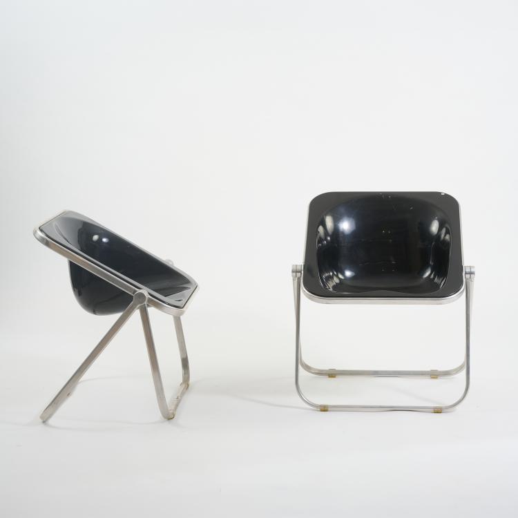 Bild 1 zu Objekt, Two folding chairs 'Plona', 1971 (design), Giancarlo Piretti, Anonima Castelli, Mailand, 182B 682