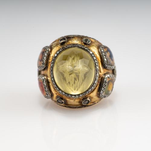 Ring with devotional images, 2005