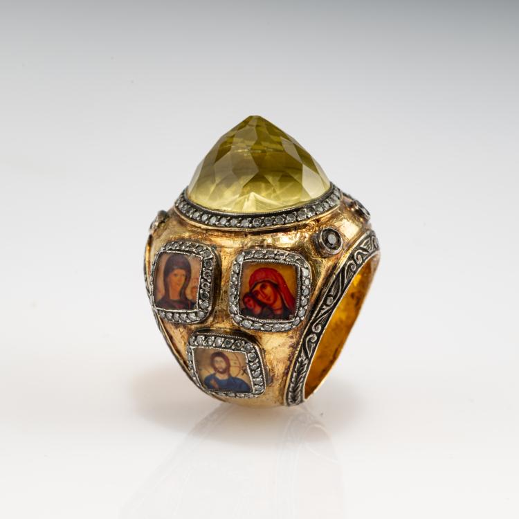 Bild 2 zu Objekt, Ring with devotional images, 2005, Sevan Bi&ccedil;ak&ccedil;i, 