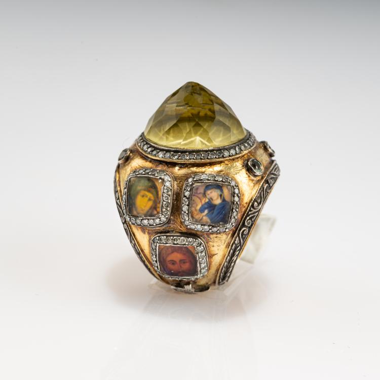 Bild 3 zu Objekt, Ring with devotional images, 2005, Sevan Bi&ccedil;ak&ccedil;i, 
