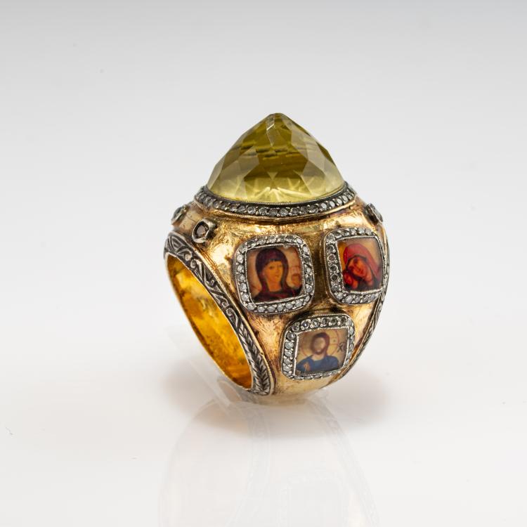 Bild 5 zu Objekt, Ring with devotional images, 2005, Sevan Bi&ccedil;ak&ccedil;i, 