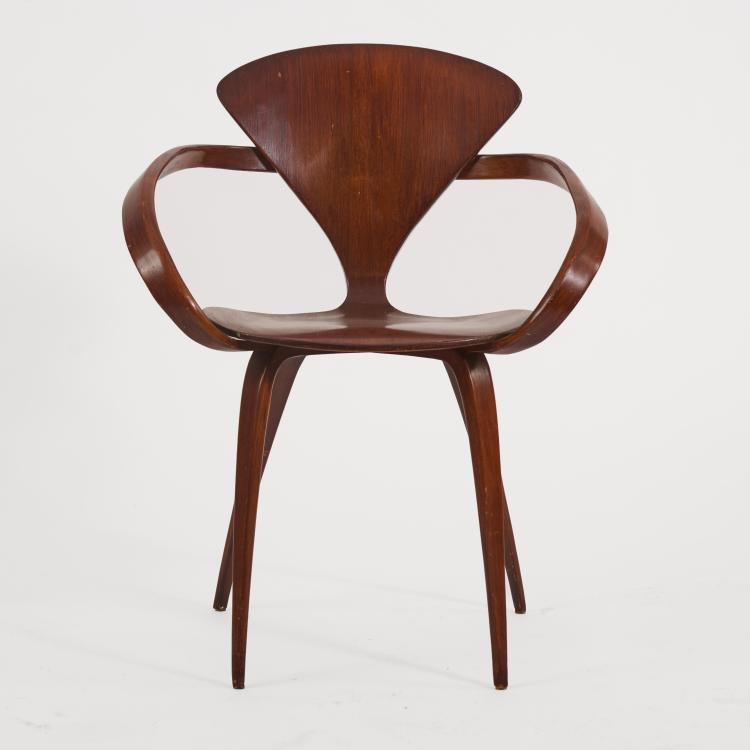Bild 1 zu Objekt, Armlehnstuhl 'Cherner Chair', 1957 (Entwurf), Norman Cherner, Plycraft, Lawrence, MA, 182B 517