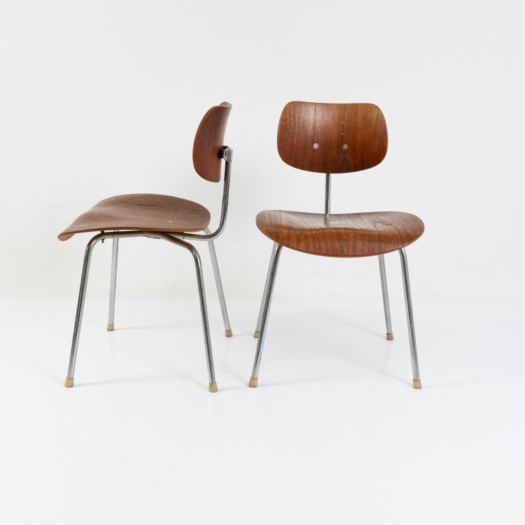 Bild 1 zu Objekt, Two chairs 'SE 68', 1951 (design), Egon Eiermann, Wilde & Spieth, Esslingen, 182B 538
