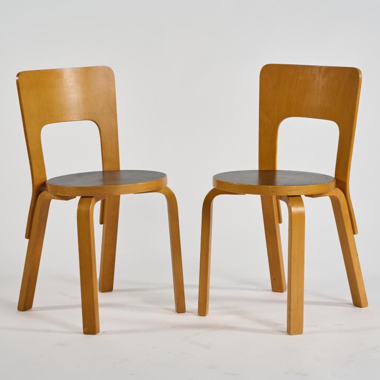 Bild 2 zu Objekt, Four chairs '65', 1932/33 (design), Alvar Aalto, Artek, Helsinki, 182B 483