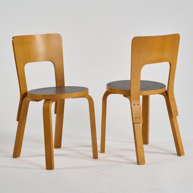 Bild 3 zu Objekt, Four chairs '65', 1932/33 (design), Alvar Aalto, Artek, Helsinki, 182B 483