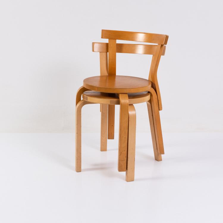 Bild 3 zu Objekt, Two chairs '68', 1935 (design), Alvar Aalto, Artek, Helsinki, 182B 484