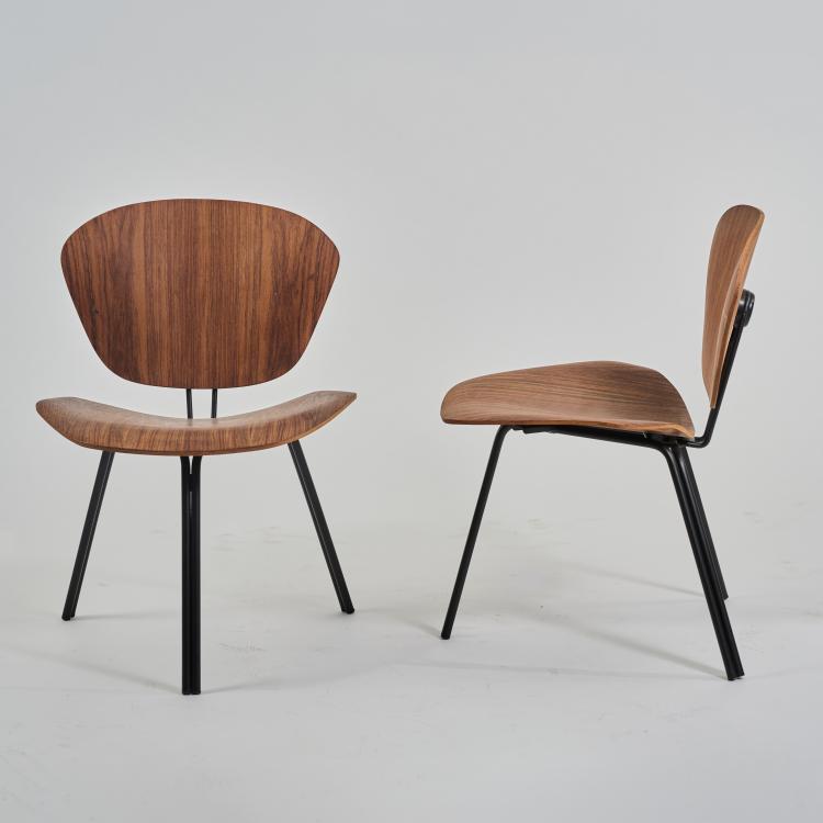 Hauptbild zu Objekt, Six chairs 'P 31', 1963 (design), Osvaldo Borsani, Tecno, Mailand / Milan, 182B 515