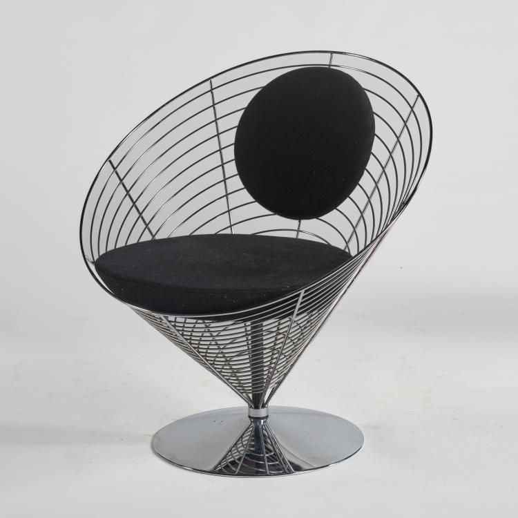Hauptbild zu Objekt, Chair 'Wire Cone', 1958 (design), Verner Panton, Fritz Hansen, Aller&oslash;d, 182B 656