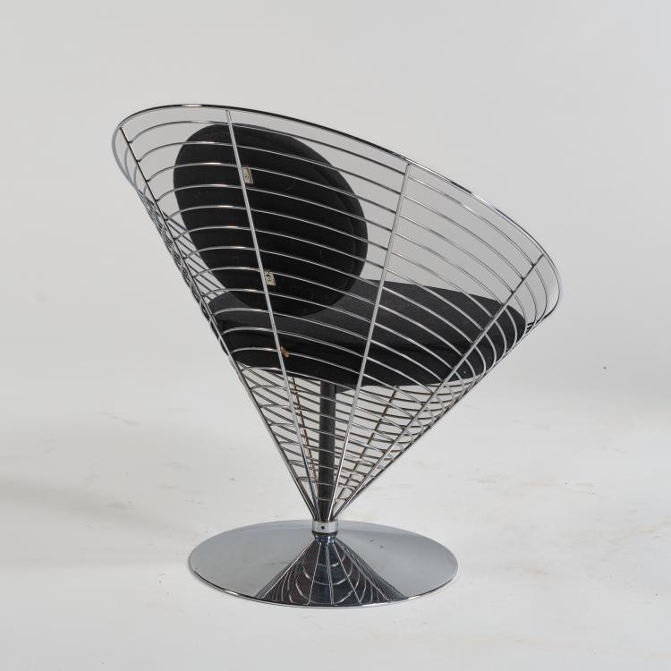 Bild 2 zu Objekt, Chair 'Wire Cone', 1958 (design), Verner Panton, Fritz Hansen, Aller&oslash;d, 182B 656