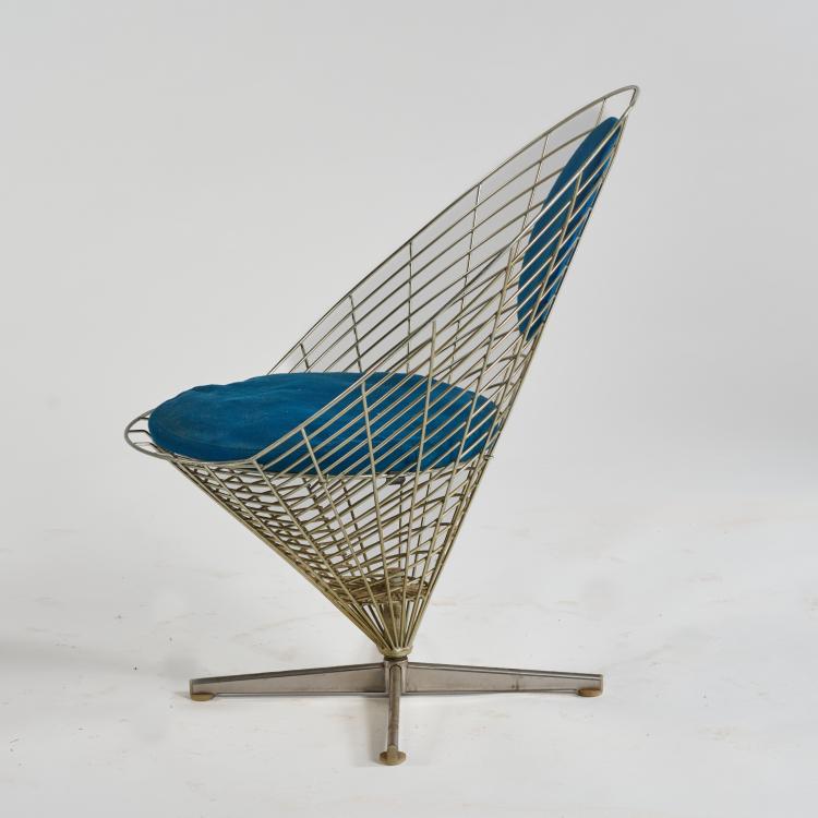 Bild 2 zu Objekt, Chair 'Wire Cone', 1958 (design), Verner Panton, Plus Linje, Kopenhagen, 182B 657