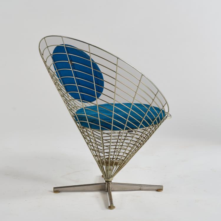 Bild 3 zu Objekt, Chair 'Wire Cone', 1958 (design), Verner Panton, Plus Linje, Kopenhagen, 182B 657